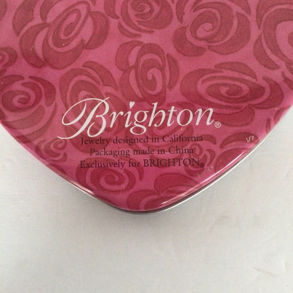 BRIGHTON HEART SHAPED LARGE JEWELRY TRINKET TIN - Picture 9 of 9